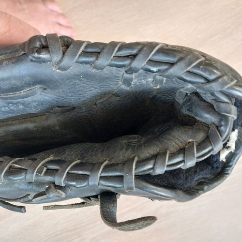 2 Easton McGraw Baseball Gloves Tan Black Mitt Left Hand Catchers Need Cleaning - Picture 20 of 24