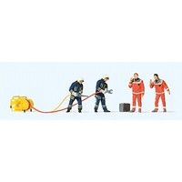 Preiser H0 10625 FeuerwehrmäNner In Moderner Einsatzkleidung Etc. 1:87
