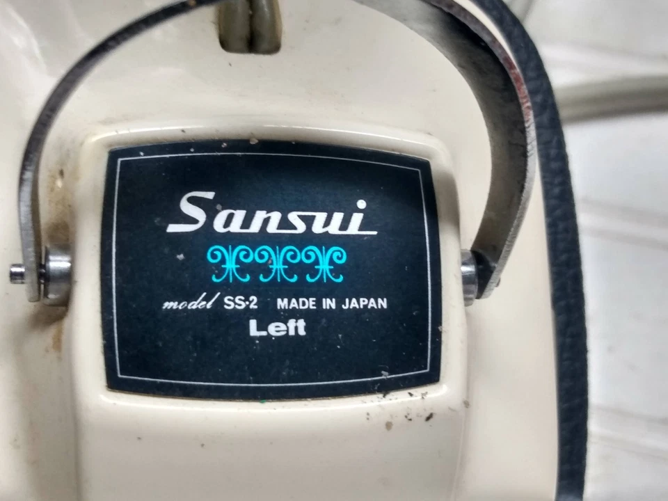 Auriculares estéreo con cable Sansui SS-2 diadema sobre la oreja 8 ohmios Japón Foto 4 de 4