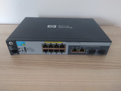 Original HP Procurve 2520-8 Switch J9137A 8 Port + 2x SFP + 2x RJ45 Gigabit