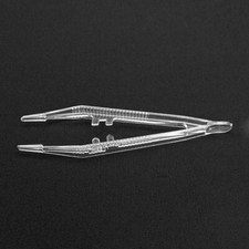 10pcs Reptile Feeding Non Slip Tweezers Clamp Pliers Plastic Feeder Clip Pet