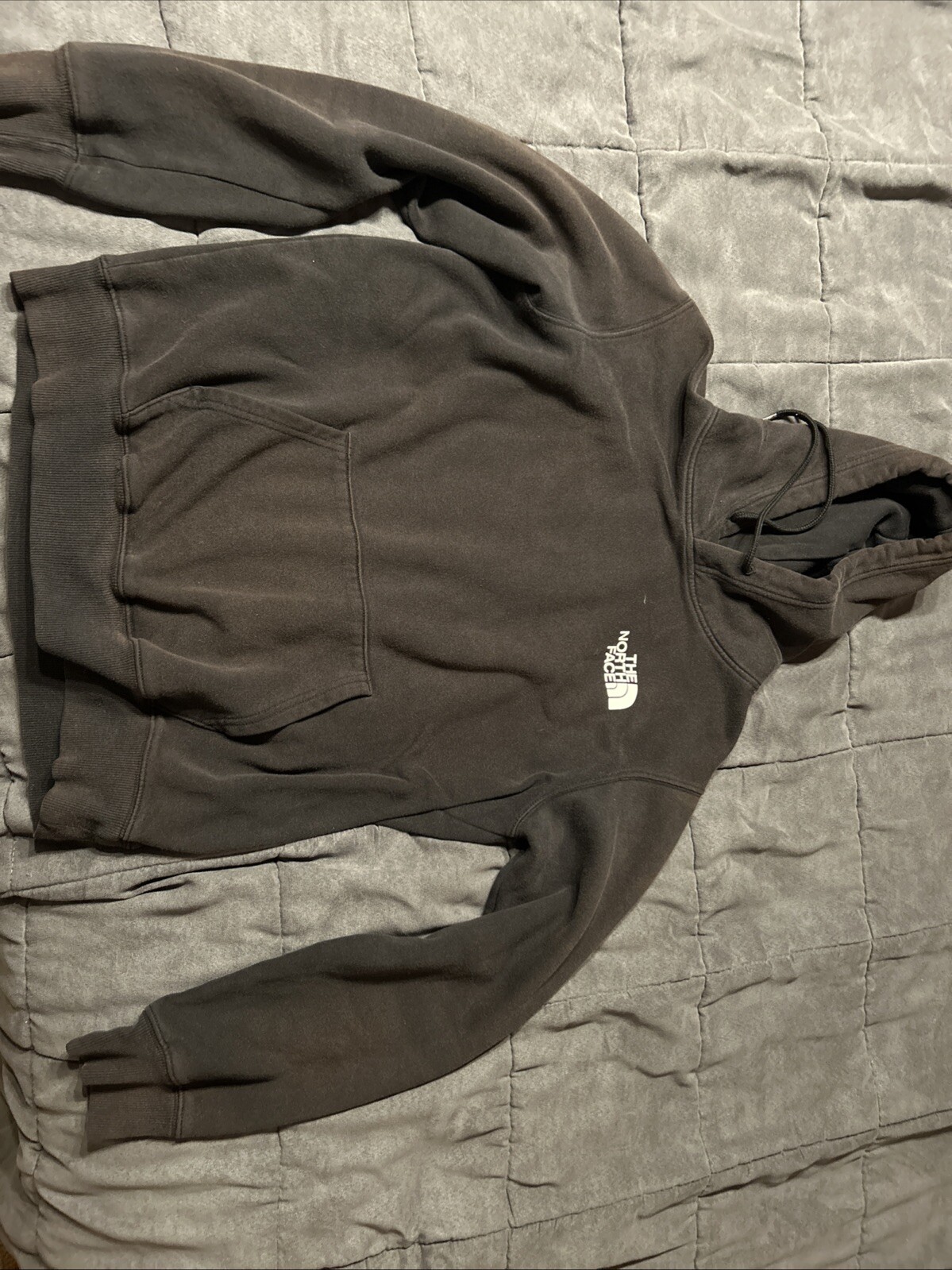 The North Face Mens Medium Black Zip-Up Hooded Sweatshirt