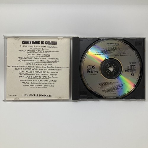 Christmas is Coming 1981 CBS Music CD- Burl Ives,Ray Conniff,Clooney,Bennett,etc - Picture 3 of 6