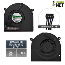 Ventola compatibile con Mac Book Pro 13 A1278 Metà 2009