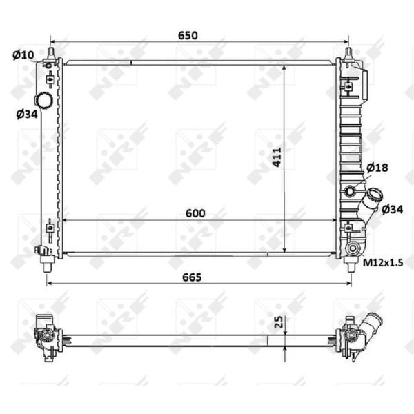 KüHler WasserküHler FüR Chevrolet Aveo SchräGheck Aveo/Kalos Stufenheck T250-image