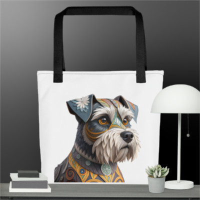 ''Stylish Artistic Dog Tote Bag | Perfect for Pet Lovers & Everyday Use!'' Tote ba