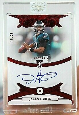 2020 Flawless Jalen Hurts AUTO 10/20 Rookie Gem Signature 2020 Flawless Jalen Hurts AUTO 10/20 Rookie Gem Signature