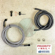 92-95 Civic 3dr HB Replacement Stainless Steel -6 Fuel Feed Line & Rubber Return