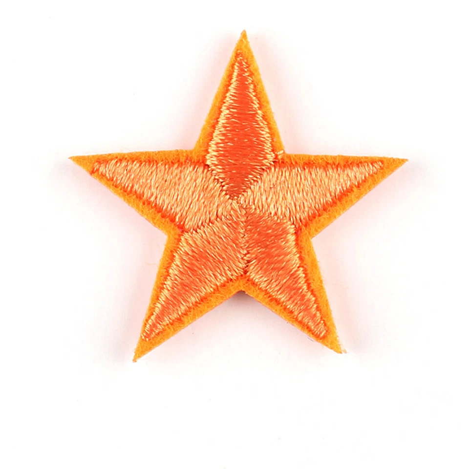 30 Star Embroidered Iron on Patches DIY Sew Applique Repair Patch for Hat Shoes - Image 3 of 4
