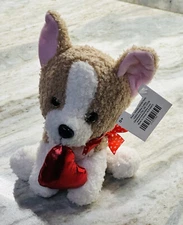 Hug Fun 10" Puppy Dog Animal Stuffed Toy Valentines 5x4x6Inch 0+ Plush