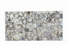 Tavolino Divano Agata Bianco Laterale per Arredamento Ufficio Forma Quadrata Resina Tavolino