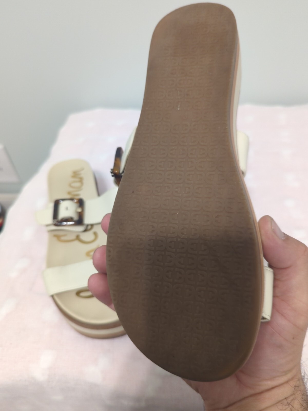 Agustine Sam Edelman platform Tortoise Clasp sand… - image 5