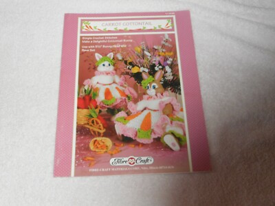 CARROT COTTONTAIL  Easter Bunny Rabbit Doll, Fibre-Craft crochet pattern leaflet