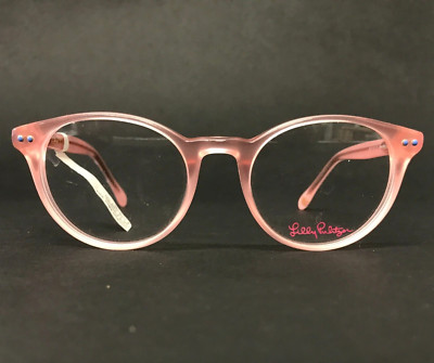 Lilly Pulitzer Kinder Brillenfassung Carlton Mini PK Blau Pink Rund 45-17-125