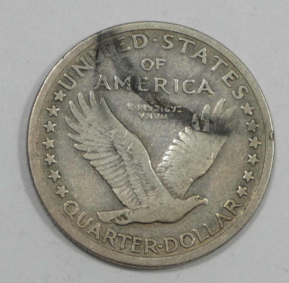 BARGAIN 1917S Type1 Standing Liberty Quarter VERY FINE Silver 25c eBay