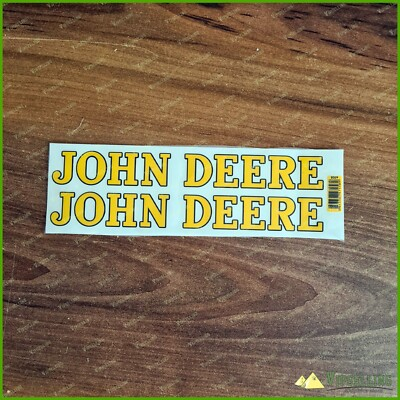 #ad Very Rare High Cast Two Nice John Deere Logo Decals 2 x 16 inch Stickers $14.16