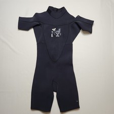 Roxy Ignite 2/2 Swimsuit Short Sleeve Girls Size 14/42 Black Back Zip CL