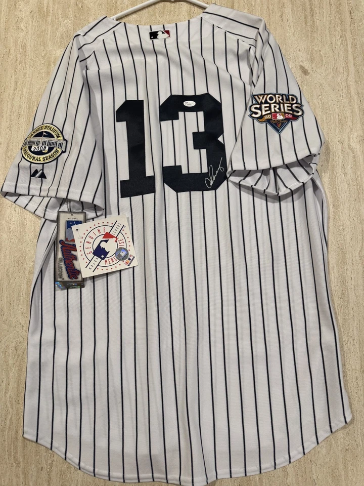 ALEX RODRIGUEZ AROD SIGNED AUTO 2009 AUTHENTIC WORLD SERIES Jersey JSA CERT - Image 2 of 4
