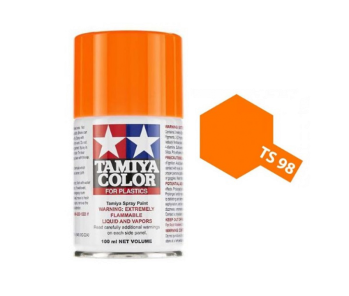Tamiya TS-98 Pure Orange 100ml Acrylic Spray Paint - TS-85098