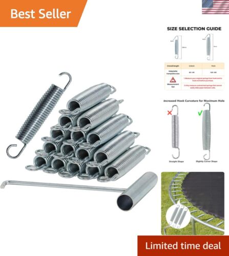 5.5-7 Inch Trampoline Springs Heavy Duty Stainless Steel Replacement Spring, ...