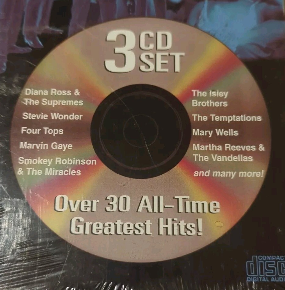 Motown Legends 3-disc CD Box Set Over 30 All-Time Greatest Hits