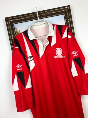 Vintage 1991 Neath RFC Rugby Union Shirt Jersey Tee Rare Mens
