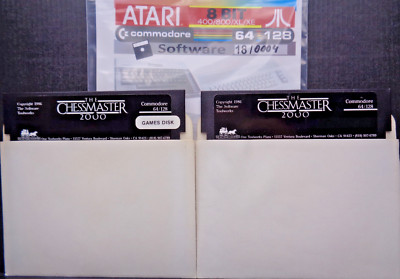 ATARI XL/XE & COMMODORE 64/128 -- THE CHESSMASTER 2000 (S. TOOLWORKS - DISK)