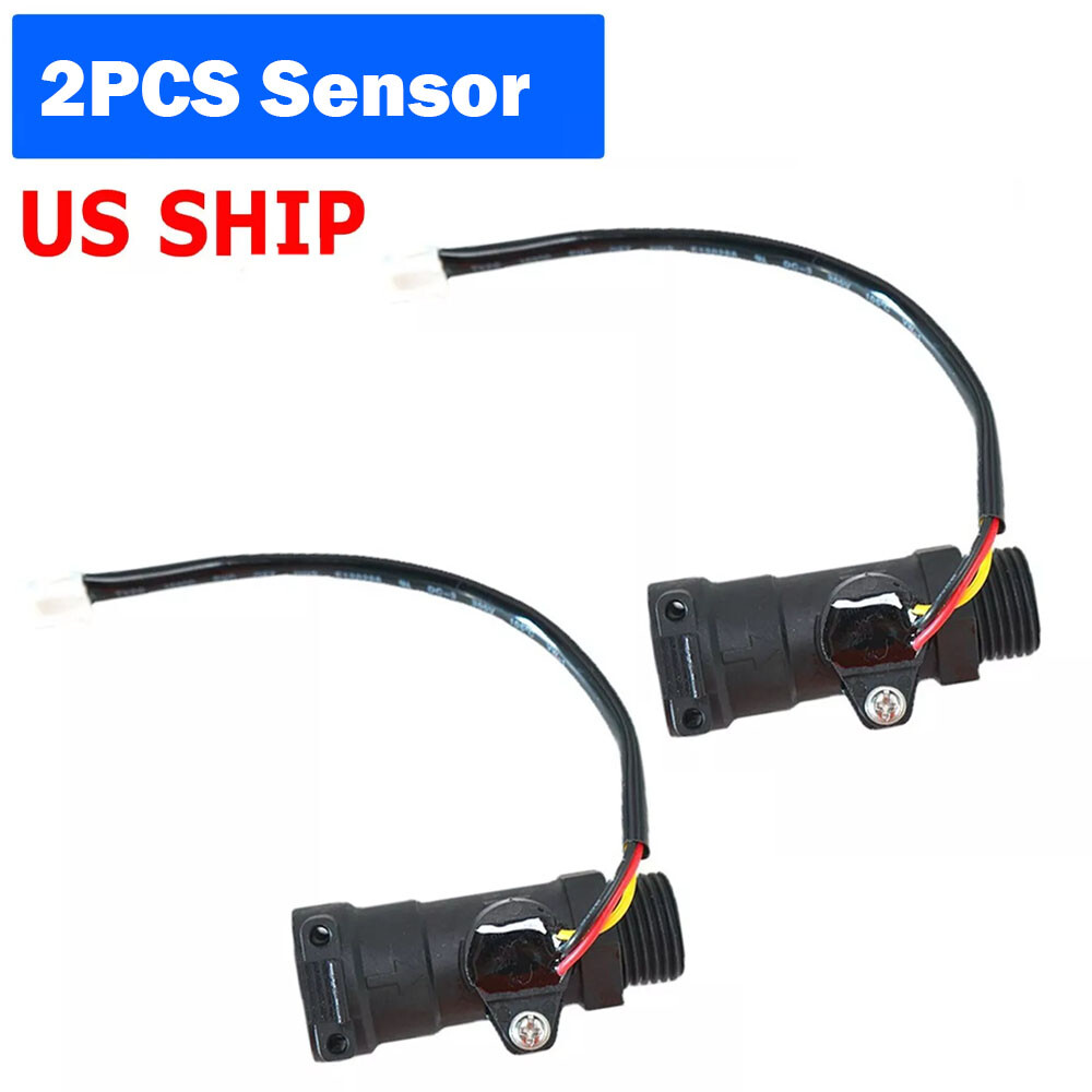 2pcs Water Heater Flow Sensor Professional Direct Replace Gas Inlet Hall Effect