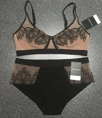 Felina Conturelle  Luxury Desire SET BH & SLIP ungepolstert-BH ohne Bügel Neu