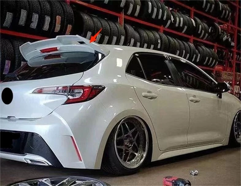 Pearl White Rear Trunk Spoiler Wing For 2019-2025 Toyota Corolla Hatchback ABS - Image 1 of 1