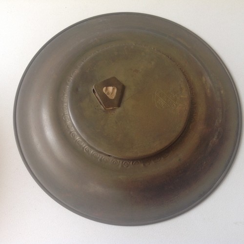Vintage Solid Brass Wall Hanging Plates Famous Composers Handel & Haydn England - Picture 6 of 7