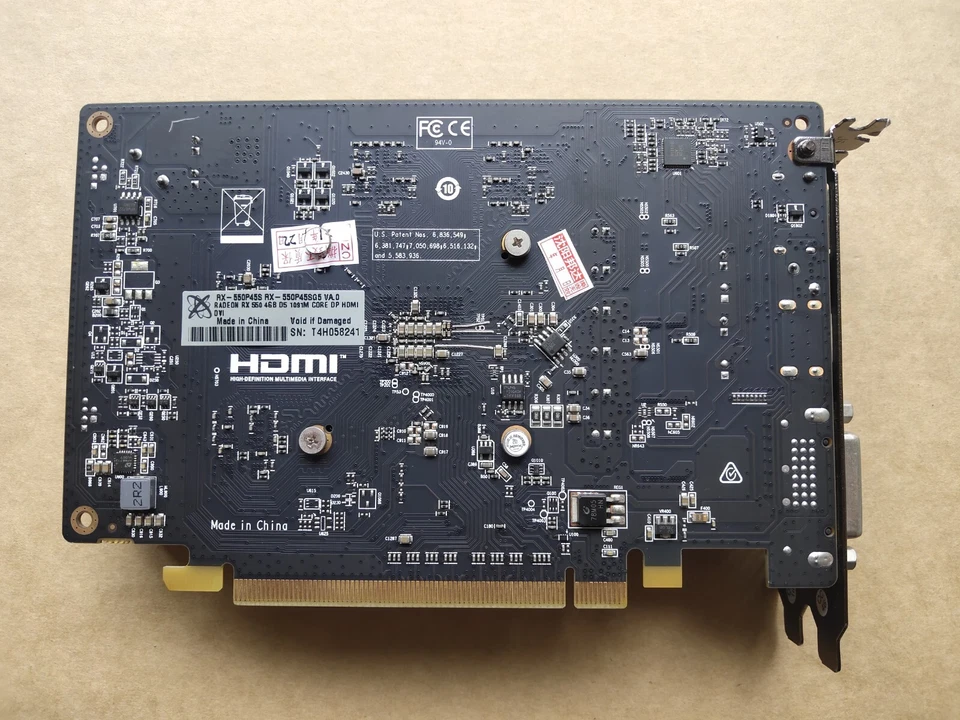  XFX AMD Radeon RX550 GDDR5 4GB 640SP Card Graphics Video Card DP DVI HDMI - Image 2 of 4