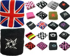 Logo Sports Wrist Sweatbands 2X Cotton Wristbands Tennis Squash Padel Fitness