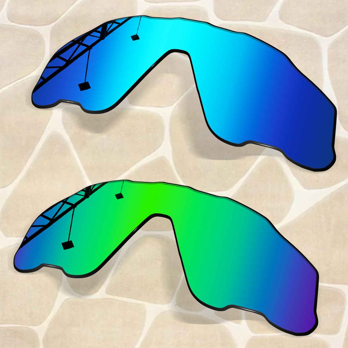 2 Pieces POLARIZED Replacement Lenses for Oakley Radar EV Path