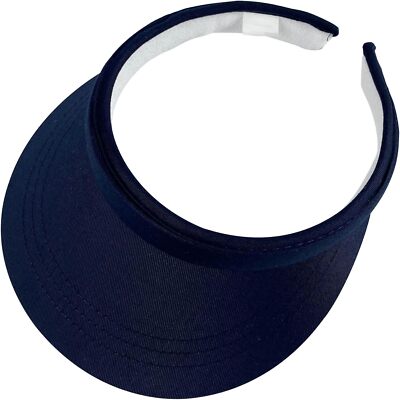 Sun Visor Hats Women Wide Brim Adjustable Clip On Visors 3/4-7