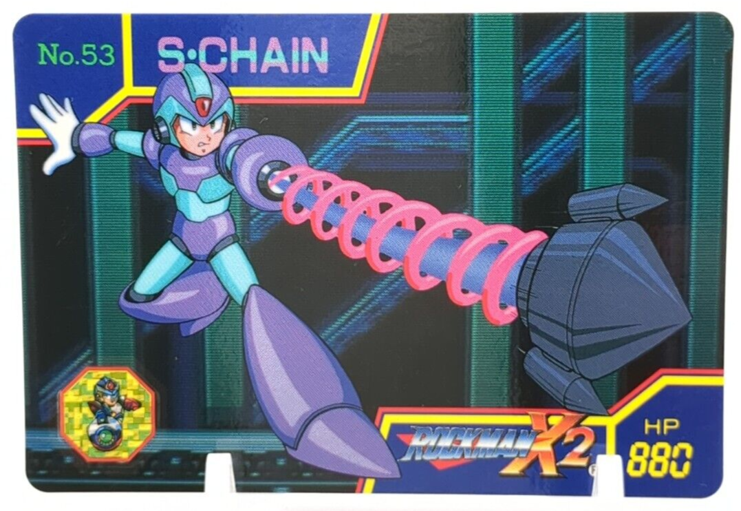 Mega Man X Strike Chain No.53 Mega Man X2 ROCK Card 1994 CAPCOM