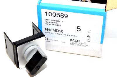 PR12 Nockenschalter zum Zusammenstellen, Ø22 mm v. BACO N48MD50, Voltmeter, NOS