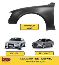 AUDI A5 2008 - 2016 FRONT WING LEFT PASSENGERS NEW INSURANCE CERTIFIED ALUMINIUM