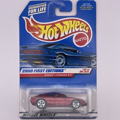 Dodge Charger R/t Hot Wheels 2000 First Edition 12/36 Red Dodge Charger R/t Hot Wheels 2000 First Edition 12/36 Red