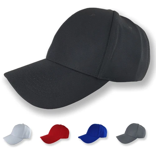 Baseball Cap Plain Hat Curved Visor Unisex Adjustable Flexible Strap Classic