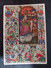 postcard art Holy Trinity Meister des Herzogs von Bedford Germany medieval unpos