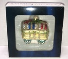<!--F#f_0-->Vintage Hutschenreuther Christmas Blown Glass wagon tree Ornament Germany <!--F/-->
