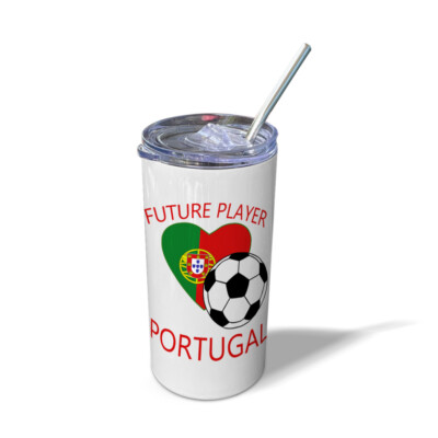 Travel Mug Tumbler Future Soccer Player Portugal Future Thermal Coffee Cup