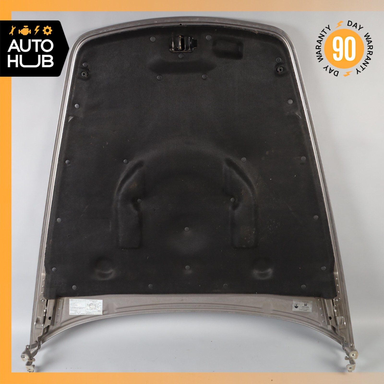 03-13 Maserati Quattroporte M139 Hood Bonnet Cover Panel Assembly Gray OEM