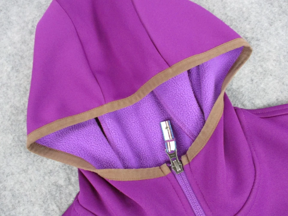 Nike Sudadera con Capucha Mujer Mediana Púrpura Marrón Forrada de Vellón Nieve Suéter Sudadera Foto 4 de 4