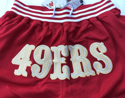 ウェア mitchell&ness shorts Just Don X Mitchell & Ness San Francisco 49ers Gold Rush Shorts XS