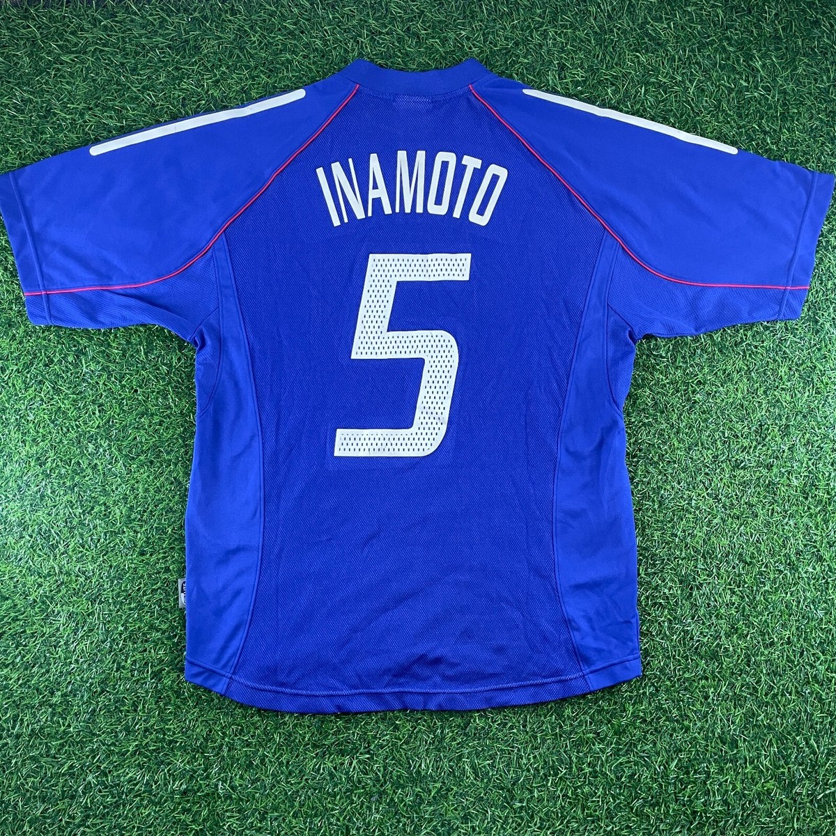 INAMOTO 19番 サッカーウェア Inamoto Japan 2002 Official Jersey Shirt Kit - Size L - World Cup