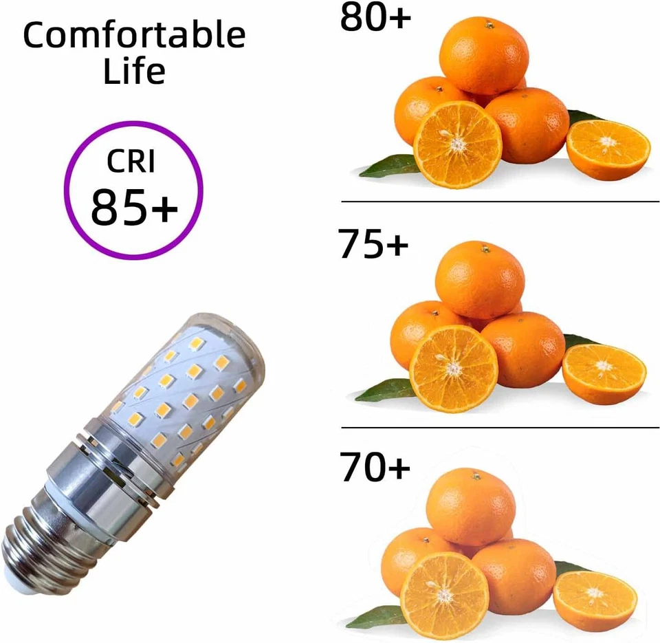 4 Pack E26 E27 LED Light Bulbs Dimmable 60w 50w 40w Halogen Equivalent Edison Wa - Image 2 of 4