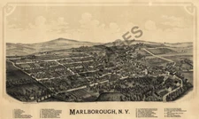 Panoramic Map of Marlborough NY 16x24