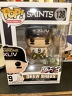 Funko Pop! NFL Saints: Drew Brees [SB Champions XLIV] #138 w/ PROTECTOR